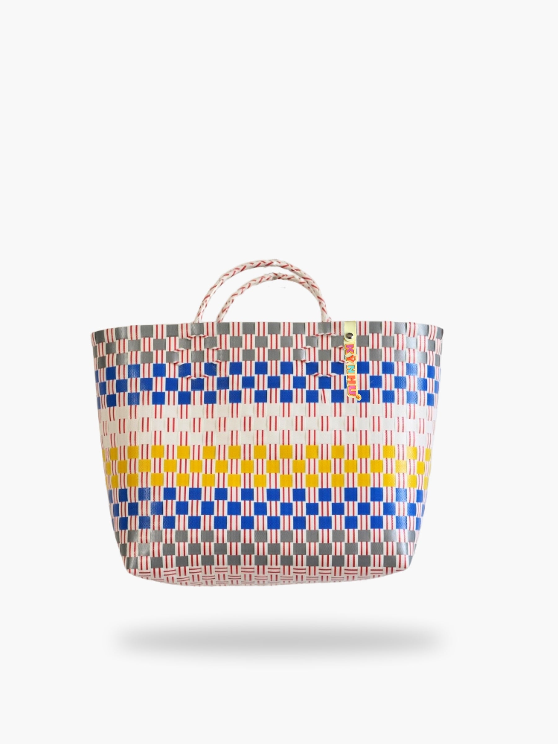 Panier Odgee Midi – Panier cabas tressé à la main, aux tons sobres et élégants, fabriqué au Vietnam.