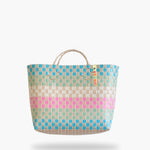 Panier Bubblegum Midi – Panier tressé à la main au Vietnam, teintes colorées et pétillantes.