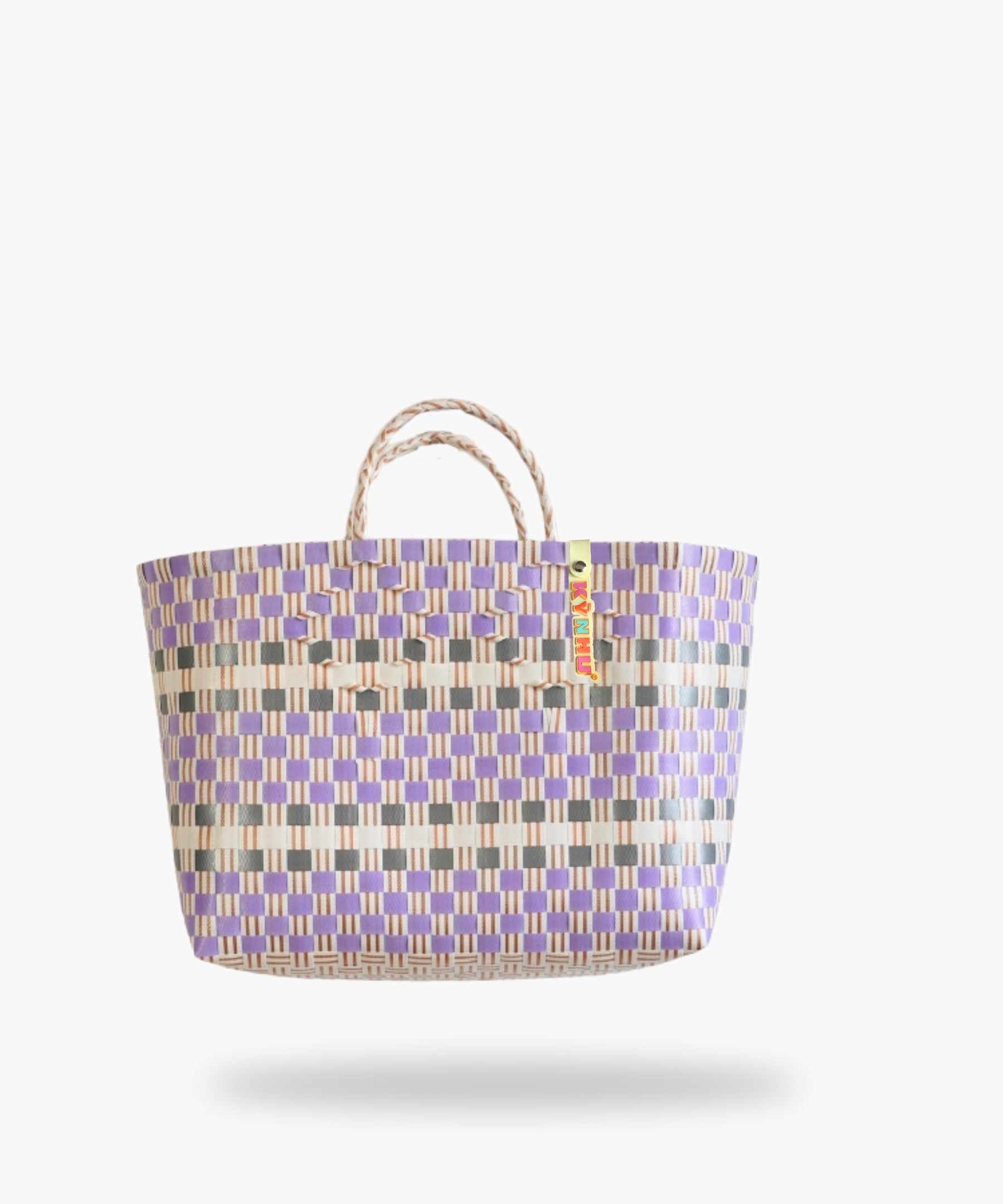 Panier Lila Midi – Panier tressé artisanal au Vietnam, élégant et léger, parfait en sac cabas.