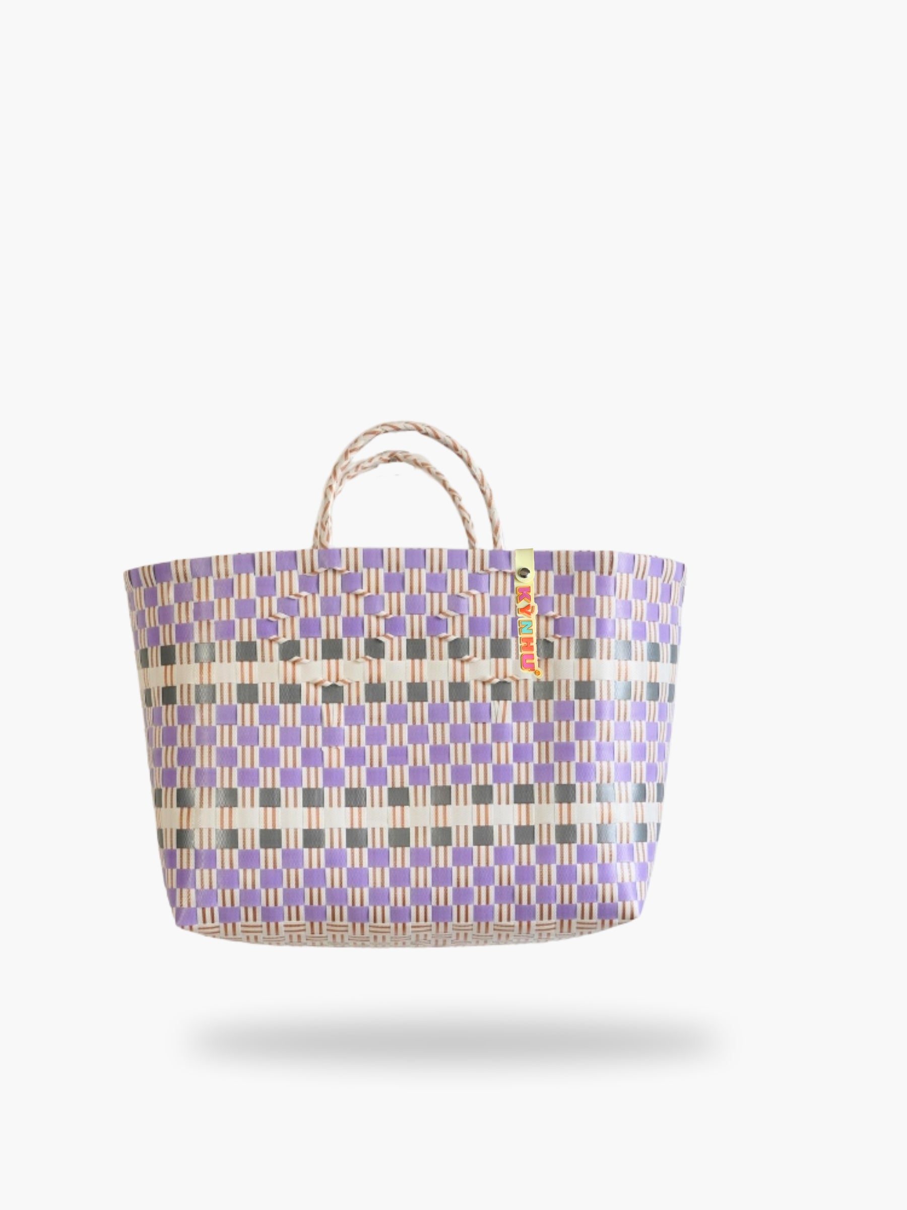 Panier Lila Midi – Panier tressé artisanal au Vietnam, élégant et léger, parfait en sac cabas.