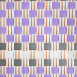 Zoom sur la texture tressée du panier Lila, nuances lilas et beige, fait main au Vietnam.