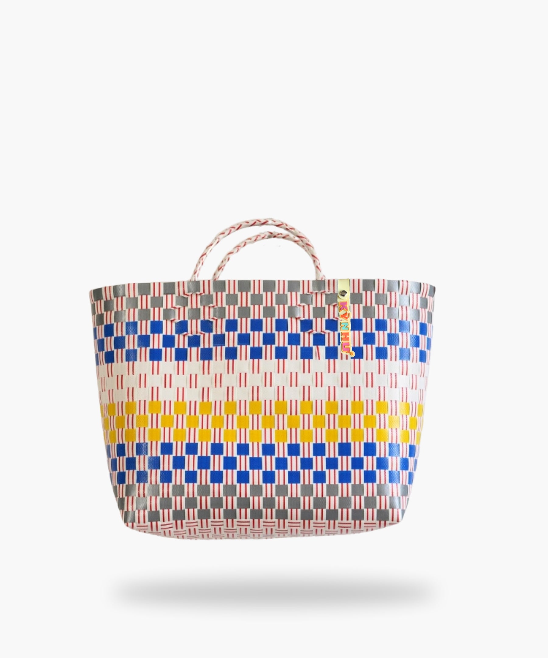Panier Odgee Midi – Panier cabas tressé à la main, aux tons sobres et élégants, fabriqué au Vietnam.